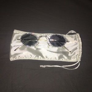 NEW MMMI Crystal Gold Frame Sunglasses